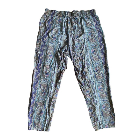 Paisley Print Boho Hippie Pants - Picture 3 of 5